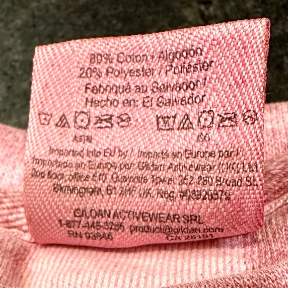 *NWOT* COMFORT COLORS Tuskwear Crewneck Sweatshirt in Bright Crimson Tie-Dye . S - Picture 8 of 8